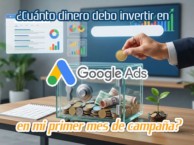 Cuanto dinero debo invertir en Google Ads en mi primer mes de campaña en 2026